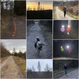 2026 - Week 8: Working with a few @renewyourrunning athletes on being efficient up hill (Clover dog showing how it’s done)
* Shorten your stride & quicken cadence - don’t try to power up with long steps.
* Lean slightly from the ankles, not the waist - don’t hunch
* Relax your shoulders - tension wastes energy
* Drive your arms, strong but compact arm swing = free momentum up hill

#renewyourrunning #effectiverunning #runningcoach #runningtechniquespecialist #runnersofinstagram